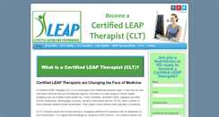 Desktop Screenshot of certifiedleaptherapist.com